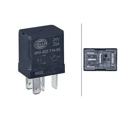 Billede af HELLA 4RA 933 714 651 Relæ, arbejdsstrøm 20A 4 polet
