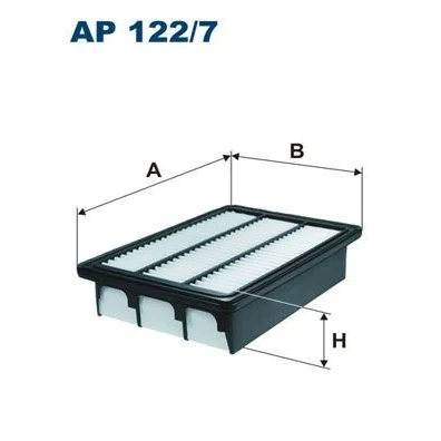 Billede af FILTRON AP 122/7 Luftfilter 61 175 270 Filterindsats HYUNDAI: Santa Fe 2, I