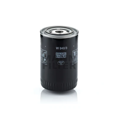 Billede af MANN filter W 940/3 Oliefilter 3/4 16 UNF med to returløbs stop ventiler Påskruet OPEL: Senator A, Rekord E1 Sedan, Stationcar