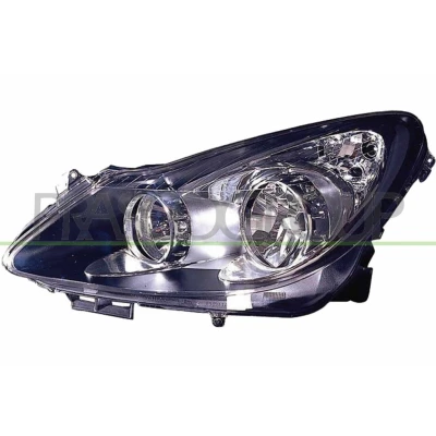 Billede af PRASCO OP0344914 Forlygter venstre H7, H1 sort OPEL: Corsa D Hatchback