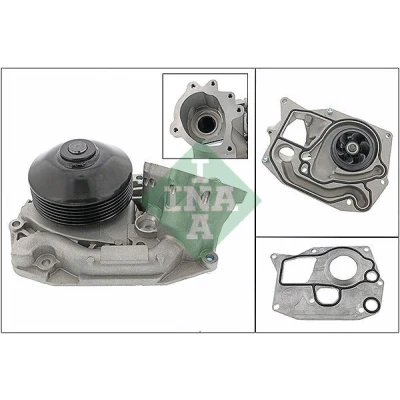 Billede af INA 538 0802 10 Vandpumpe med remskive pakning til multi v remsdrift BMW: 4 Gran Coupe, 5 Touring