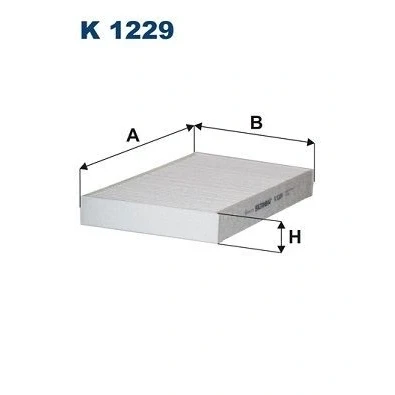Billede af FILTRON K 1229 Kabinefilter Partikelfilter 254 155 30