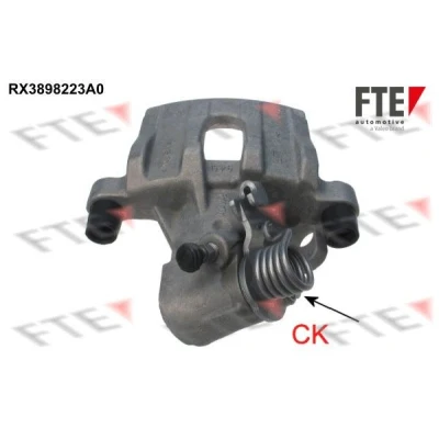 Billede af FTE 9290629 Bremsekaliber grå Aluminium Bagaksel venstre uden holder FORD: FOCUS 3 Turnier, C Max 2, KUGA VOLVO: V50, V40 Hatchback, C30