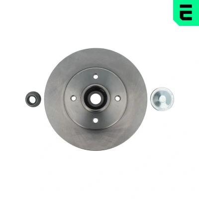 Billede af OPTIMAL 702352BS1 Bremseskiver 238 8 4/4 100 fuldstændigt coatet med integreret hjulleje, ABS sensor RENAULT: CLIO 2