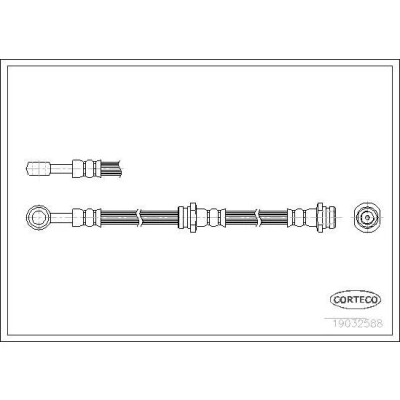 Billede af CORTECO 19032588 Bremseslange foraksel 465