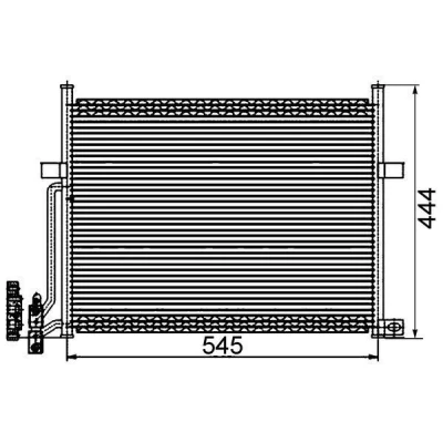 Billede af MAHLE ORIGINAL AC 234 002S Kondensator uden tørrer 16 13,7 545 BMW: 3 Sedan