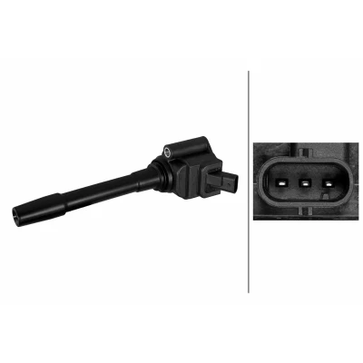 Billede af HELLA 5DA 358 290 701 Tændspole 3 polet 12V Tilslutningsudførelse SAE