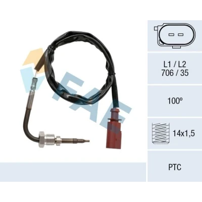 Billede af FAE 68045 Sensoren foran partikelfilter VOLKSWAGEN: Touran I