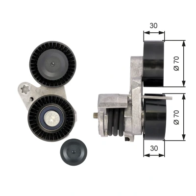 Billede af GATES FleetRunner Micro V Kit T39114 Strammehjul BMW: 3 Touring, Sedan, Cabriolet
