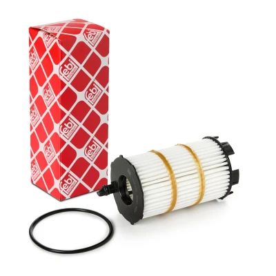 Billede af FEBI BILSTEIN 109708 Oliefilter med tætningsring Filterindsats AUDI: A4 B8 Avant, A6 C6 B7 VOLKSWAGEN: Touareg I, II