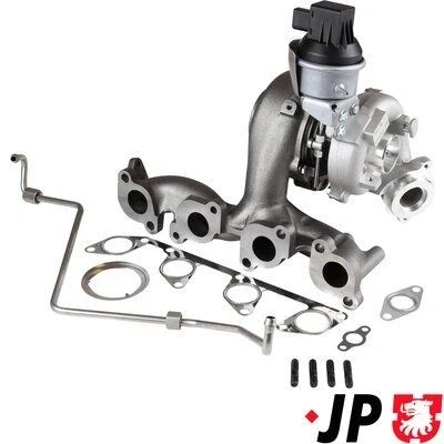 Billede af JP GROUP 1117800310 Turbolader inkl. pakningssæt, med olietilløbs slange VOLKSWAGEN: Passat B6 Sedan, GOLF 6, Variant