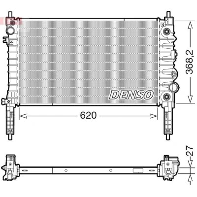 Billede af DENSO DRM20119 Radiator 620 386 27