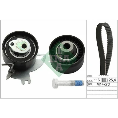 Billede af INA 530 0691 10 Tandremssæt 116 PEUGEOT: 308 SW 2, 3008 I, 5008 FORD: C Max FOCUS 3 Turnier, S Mk2, OPEL: Grandland X