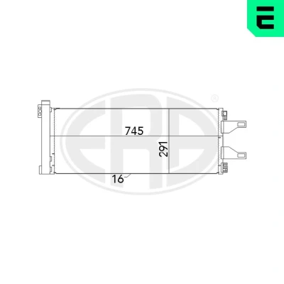 Billede af ERA 667023 Kondensator med tørrer 745 FIAT: Ducato III Ladvogn / Chassis, Bus