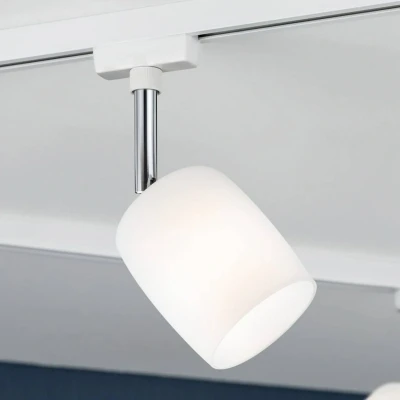 Billede af Paulmann URail Blossom spot, hvidt, satineret glas