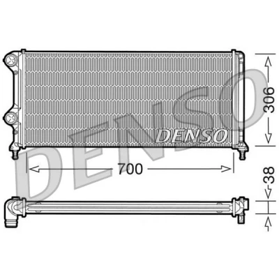 Billede af DENSO DRM09060 Radiator Aluminium 700 306 38