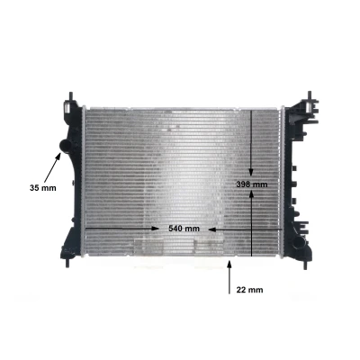 Billede af MAHLE ORIGINAL CR 2056 000S Radiator 540 398 22 Loddet køleripper ALFA ROMEO: MiTo