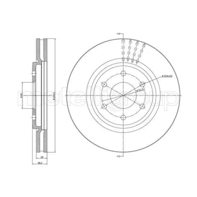 Billede af Bremseskive METELLI 23 1580C