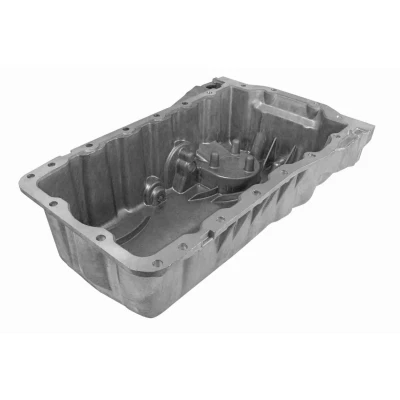 Billede af VAICO V10 0426 Bundkar med olieaftapningsskrue tætningsring, uden bundkarpakning, hul til olieniveau sensor Aluminium Original Quality