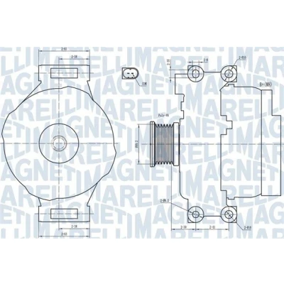 Billede af MAGNETI MARELLI 063731773010 Generator 14V 110A BMW: 1 Hatchback, 3 Sedan
