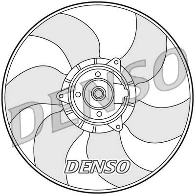 Billede af DENSO DER23001 Køleventilator 380 RENAULT: MEGANE 2