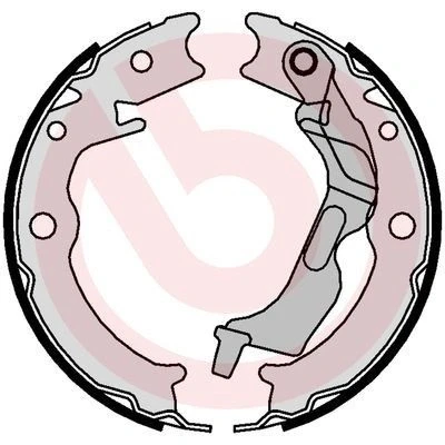 Billede af BREMBO S 10 520 Håndbremseklodser med håndbremsegreb CHEVROLET: Epica Sedan, Lacetti Hatchback, PORSCHE: Panamera
