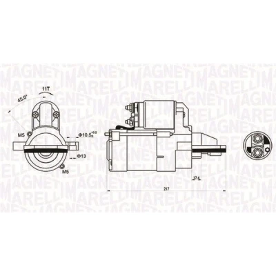 Billede af MAGNETI MARELLI 063721246010 Starter 12 1,4 11 FORD: MONDEO 3 Kombi, Stufenheck