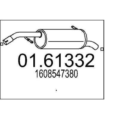 Billede af MTS 01.61332 Lydpotte 950 PEUGEOT: 208 I Hatchback