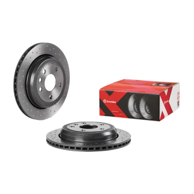 Billede af BREMBO 09.N235.2X Bremseskiver 330 22 6 perforeret/indv. ventileret coatet