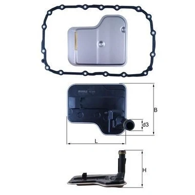 Billede af MAHLE ORIGINAL HX 240D Automatfilter med pakning