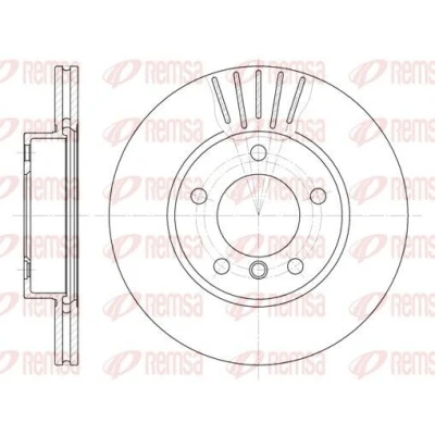 Billede af REMSA 6324.10 Bremseskiver foraksel 286, 286 22 5 ventileret BMW: 3 Sedan, Touring, Coupe