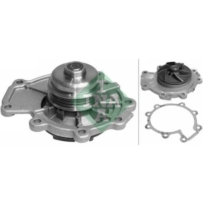 Billede af INA 538 0257 10 Vandpumpe med remskive til multi v remsdrift FORD: MONDEO 3, 3 Kombi, Maverick SUV