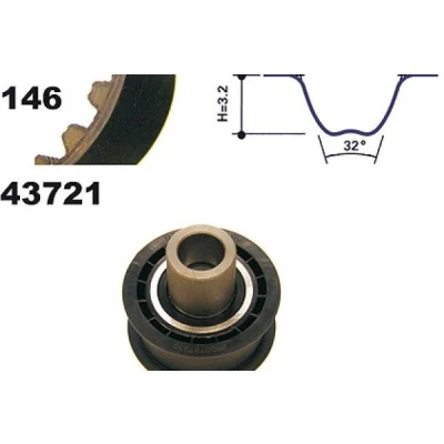 Billede af MAPCO 23721 Tandremssæt 146 OPEL: Kadett E CC, Vectra A Sedan, CC