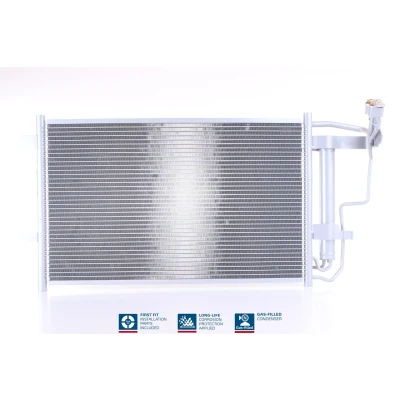 Billede af NISSENS 940149 Kondensator med tørrer Aluminium 625 R 134a MAZDA: 3 Sedan, Hatchback