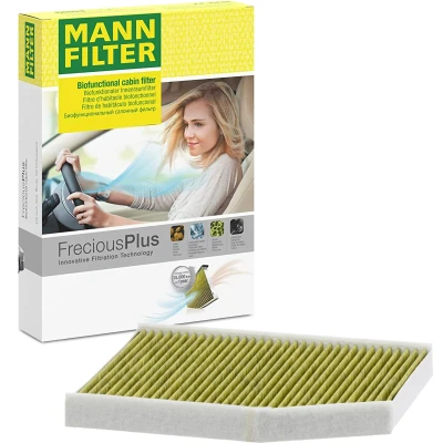 Billede af MANN filter FP 29 007 Kabinefilter Aktivkul med Polyphenol 284mm 232mm 30mm FORD: Tourneo Custom V362 Bus, Transit Van