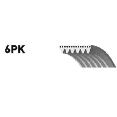Billede af GATES 6PK1853 Kileribberem 1853 6 Polyester, EPDM (ethyl propylen dien gummi) FleetRunner Micro V AUDI: A4 B6 Avant, A6 C5 Allroad