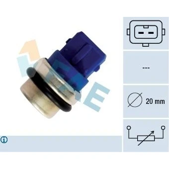 Billede af EPS 1.830.101 Kølevæsketemperatur Sensor Made in Italy OE Equivalent Blå VOLKSWAGEN: GOLF 3, TRANSPORTER 4 Bus, 2, AUDI: 80 B4 Sedan