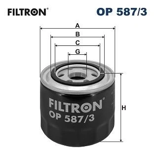Billede af FILTRON OP 587/3 Oliefilter M 26 X 1.5 6H Påskruet filter MITSUBISHI: L200 / Triton IV Pick up