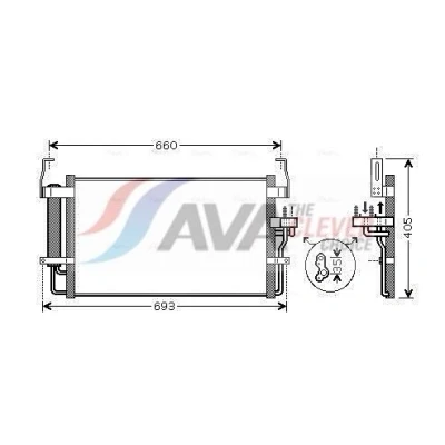 Billede af PRASCO HY5092D Kondensator med tørrer 13,0 8,5 Aluminium 560