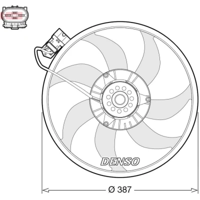 Billede af DENSO DER20017 Køleventilator 12