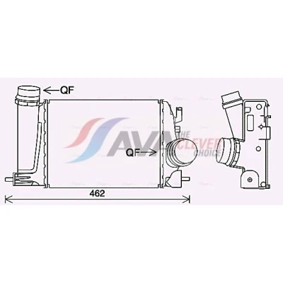 Billede af AVA COOLING SYSTEMS DN4451 Intercooler