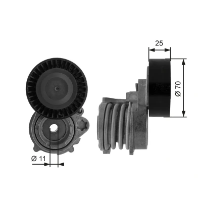 Billede af GATES FleetRunner Micro V Kit T38384 Strammehjul BMW: 3 Sedan, 5 Touring, Sedan