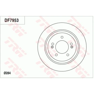 Billede af TRW DF7953 Bremseskiver 284 10 5 114,3 fuldstændigt KIA: Ceed III Sportswagon, Niro, Optima / K5, HYUNDAI: Kona SUV, i30 Stationcar