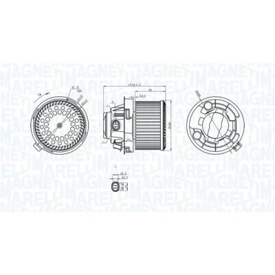 Billede af MAGNETI MARELLI 069412258010 El motor, kabineventilator 12