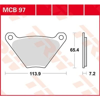 Billede af TRW Organic Allround MCB97 Bremseklodser