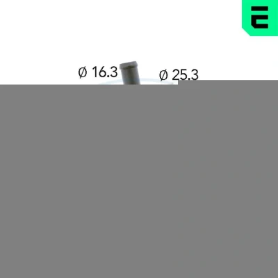 Billede af ERA 350449A Termostat 87 25,3 med pakning plastik hus AUDI: A3 Sportback, Hatchback, TT Roadster, VOLKSWAGEN: GOLF 6, Passat B6 Variant