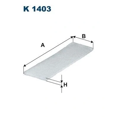Billede af FILTRON K 1403 Kabinefilter Partikelfilter 335 98 10