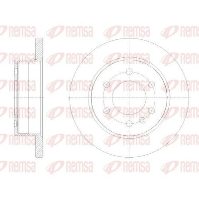 Billede af REMSA Bremseskive bagaksel 298mm 18mm fuldstændigt 62514.00 9104230200,910423020007,9104230300,A9104230200,A910423020007,A9104230300 Bremseskiver