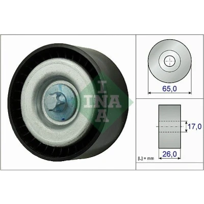 Billede af INA 532 0777 10 Remstrammerhjul MERCEDES BENZ: C klasse T modell, E Sedan, ML
