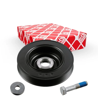 Billede af FEBI BILSTEIN 175317 Remskive Krumtapaksel 6PK 163 med rørforbinder, skrue PEUGEOT: 308 SW 2, 508 I SW, CITROËN: C4 II Hatchback